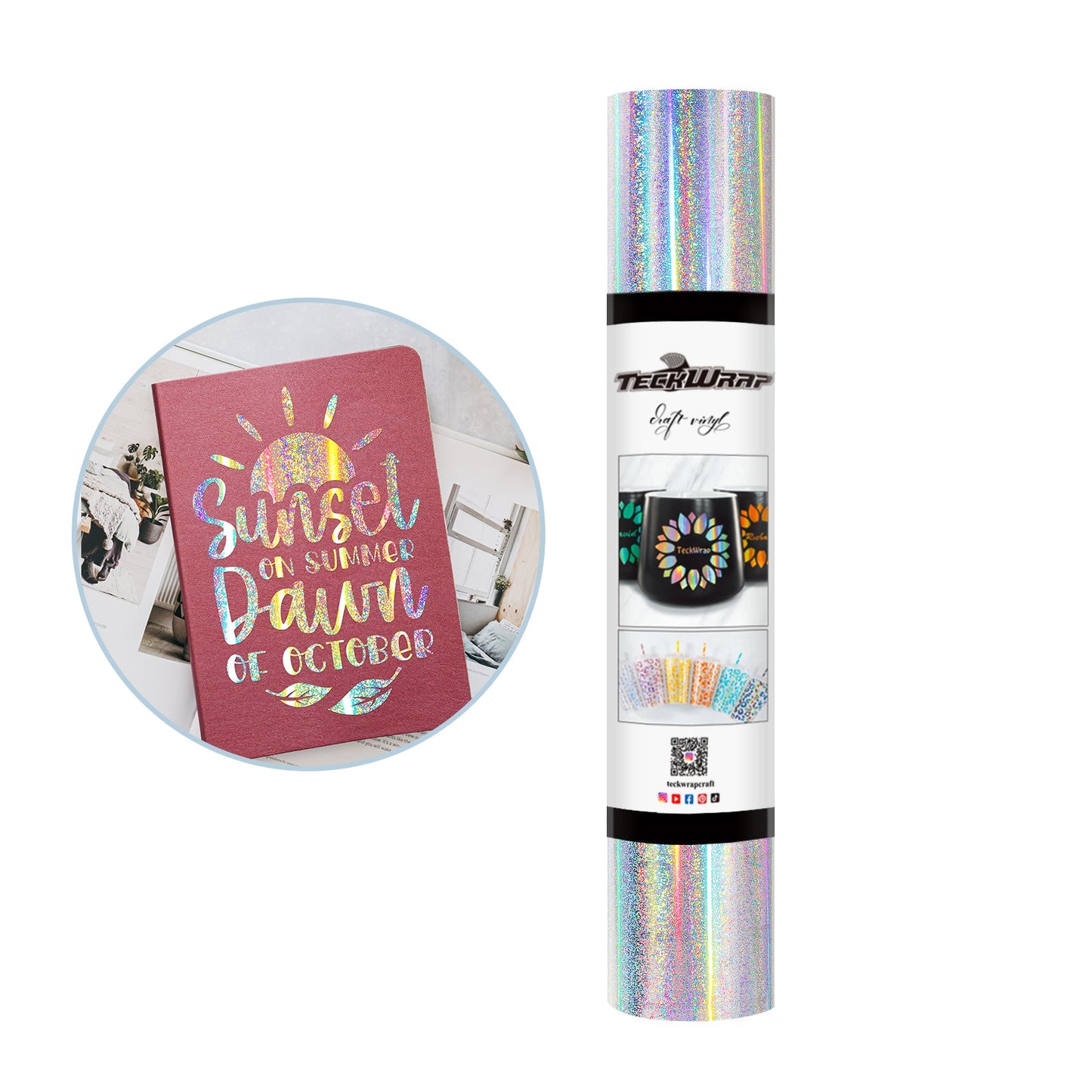 Teckwrap Glitter Mermaid - Silver