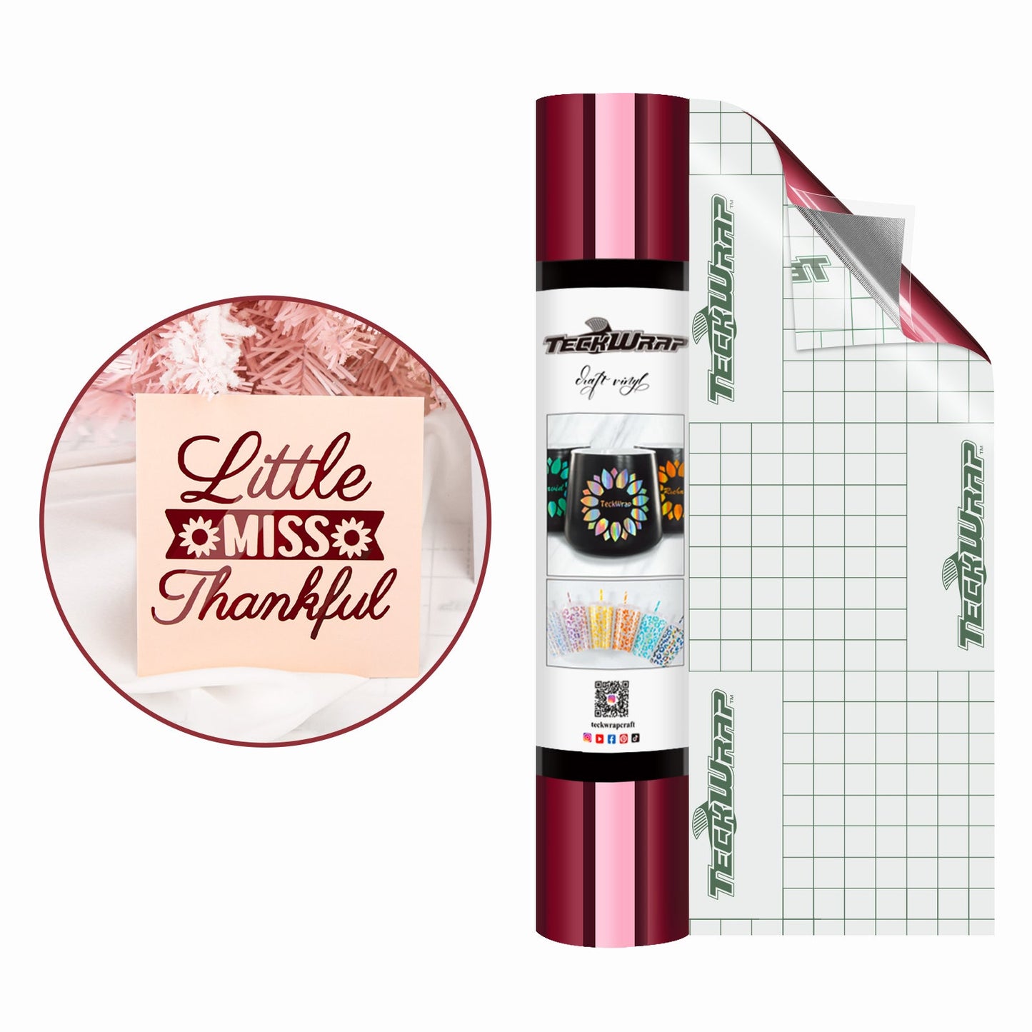 Teckwrap Bubble Free Mirror Chrome - Wine Red