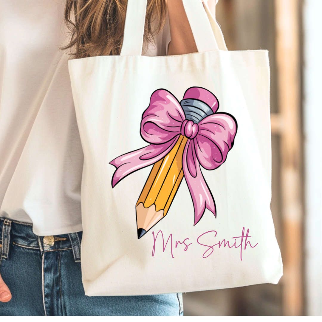 DTF - Pink Coquette Bow Crayon