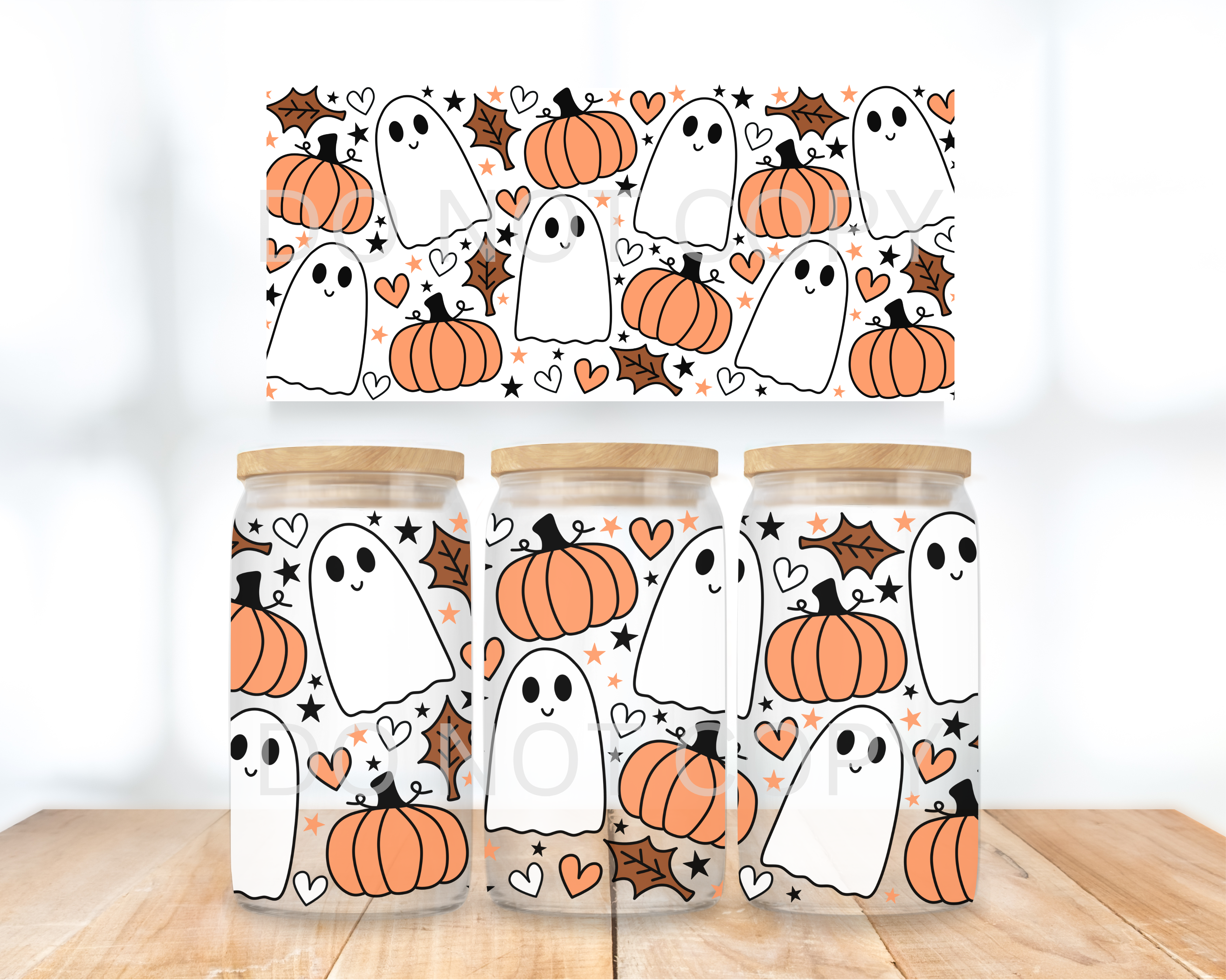 UVDTF - Autumnal Ghost & pumpkins
