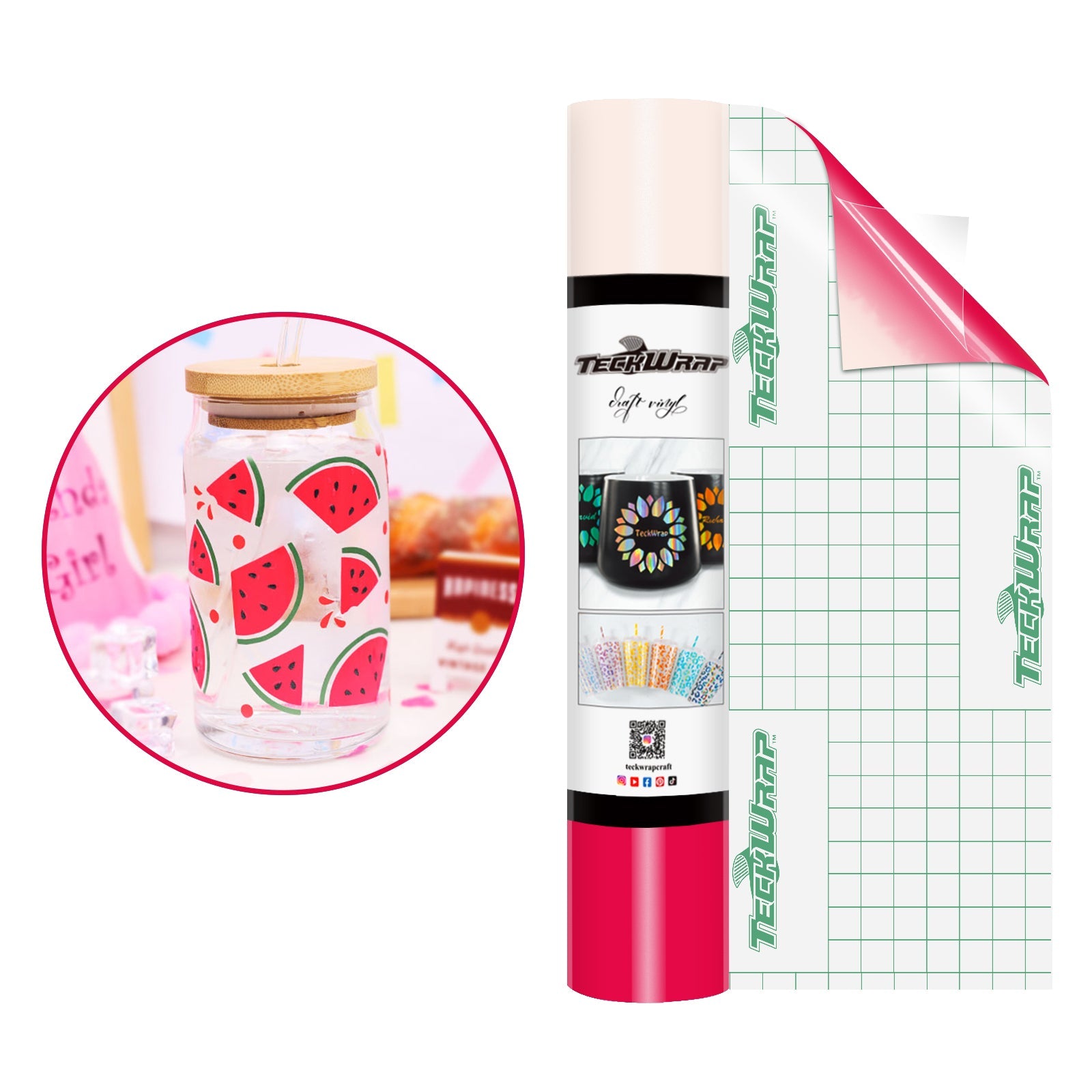 Teckwrap NEW Colour Change Craft Vinyl - Red