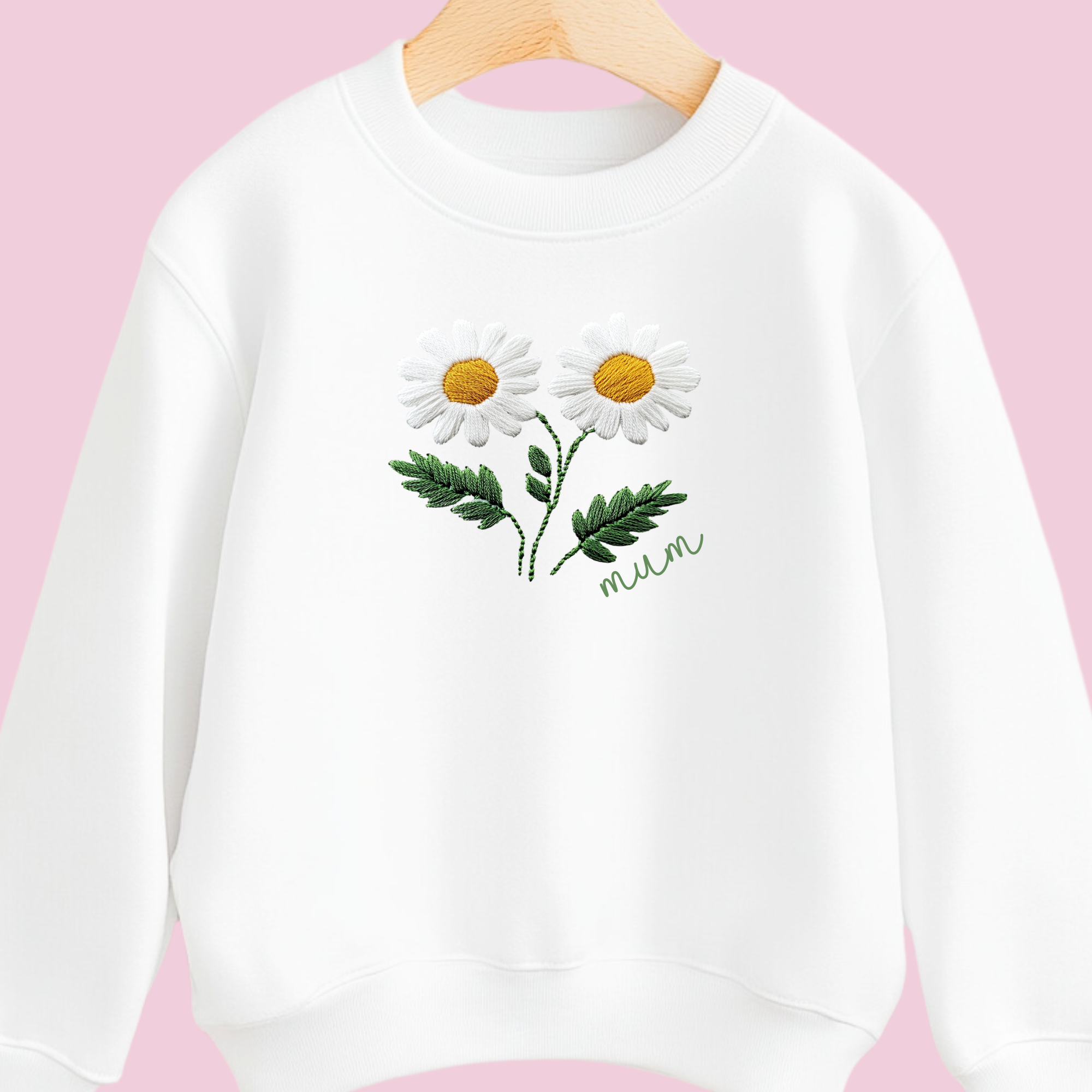 DTF - Embroidery Effect Daisies