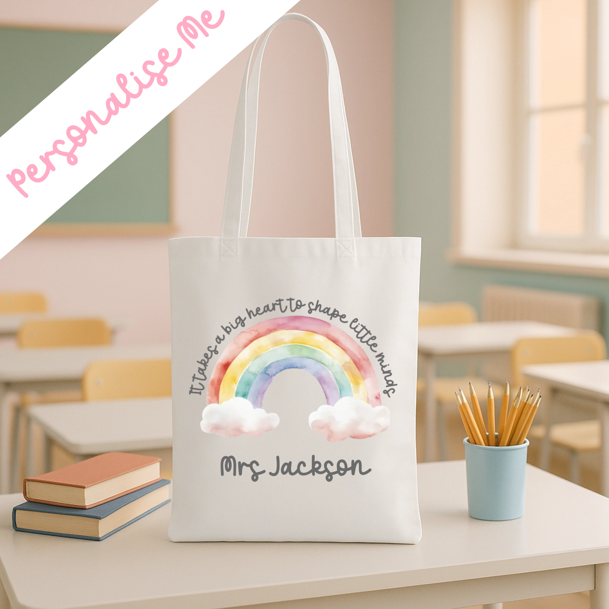 DTF - Personalised Watercolour Rainbow