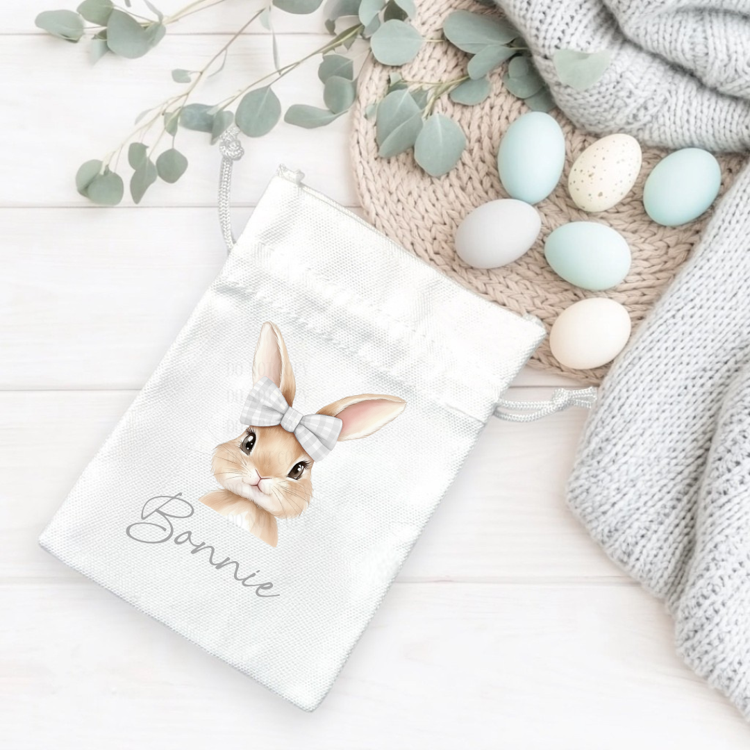 DTF - Grey Girl Bunny SMALL