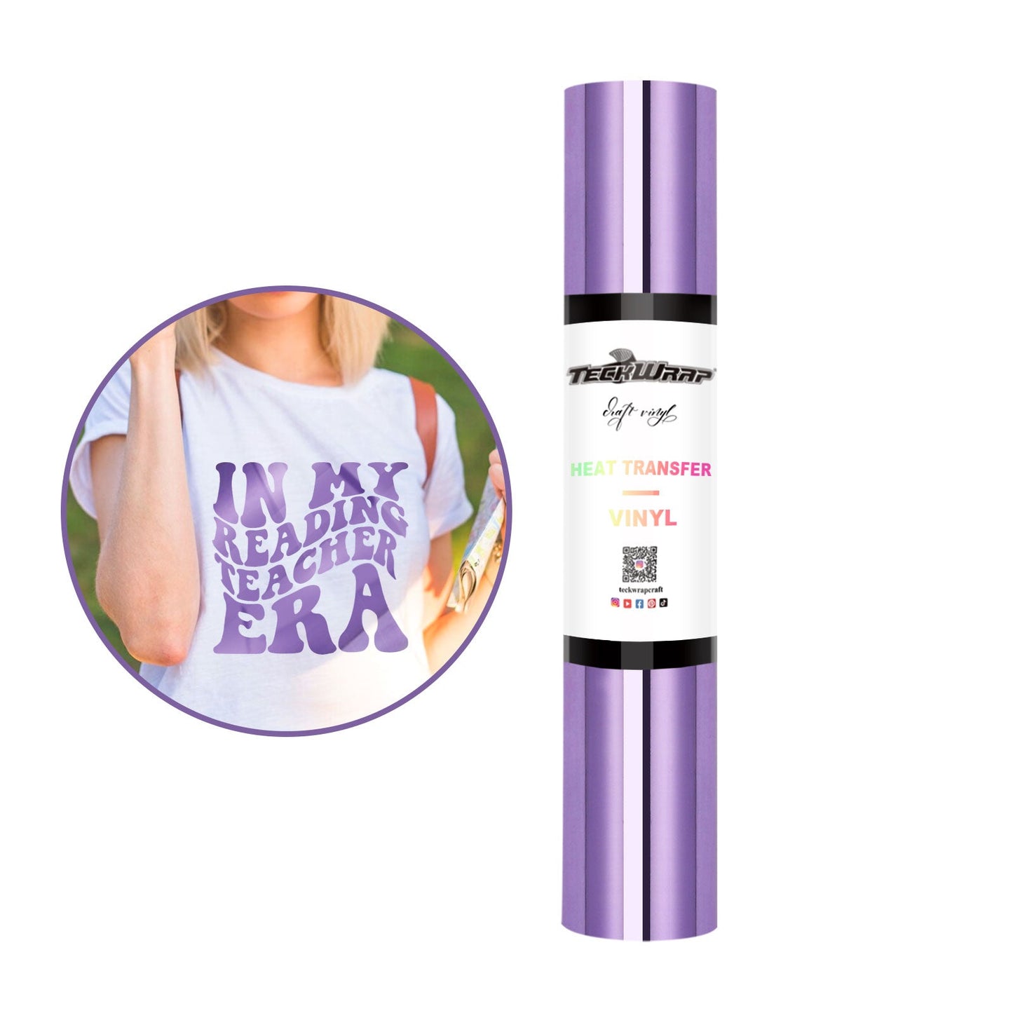 Teckwrap HTV Metallic Chrome - Lilac