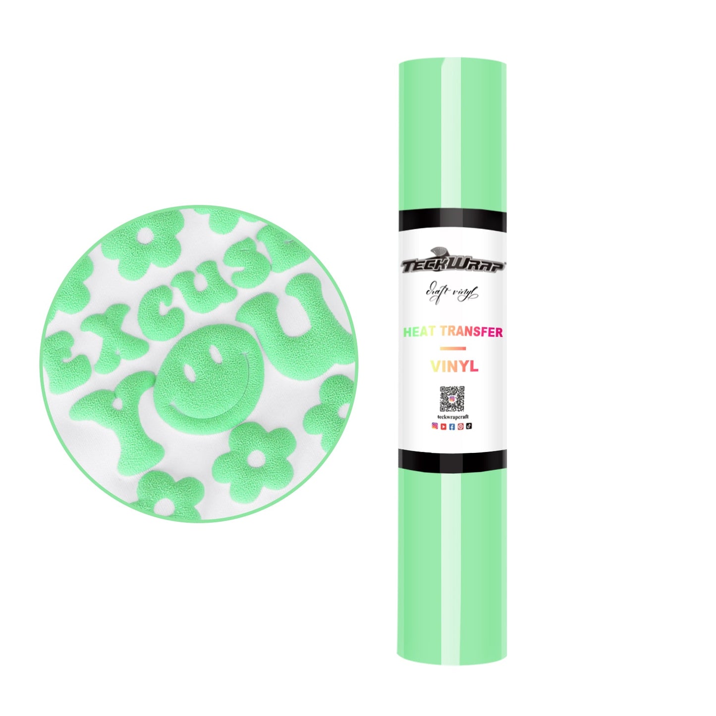 Teckwrap HTV Puff - Pale Green