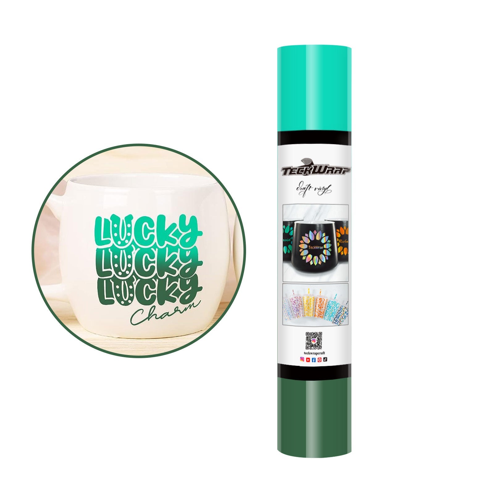 Teckwrap Cold Craft Vinyl- Aqua Dark Green