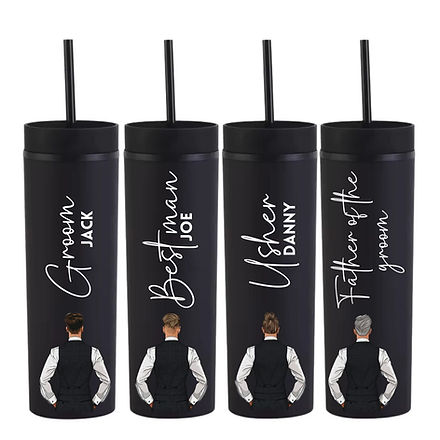 Black Groomsmen Decal