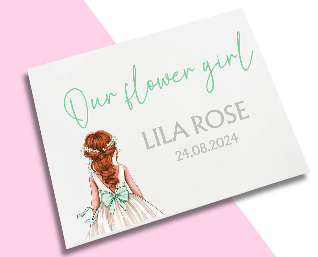 LARGE Mint Bow - Flower Girl Decal
