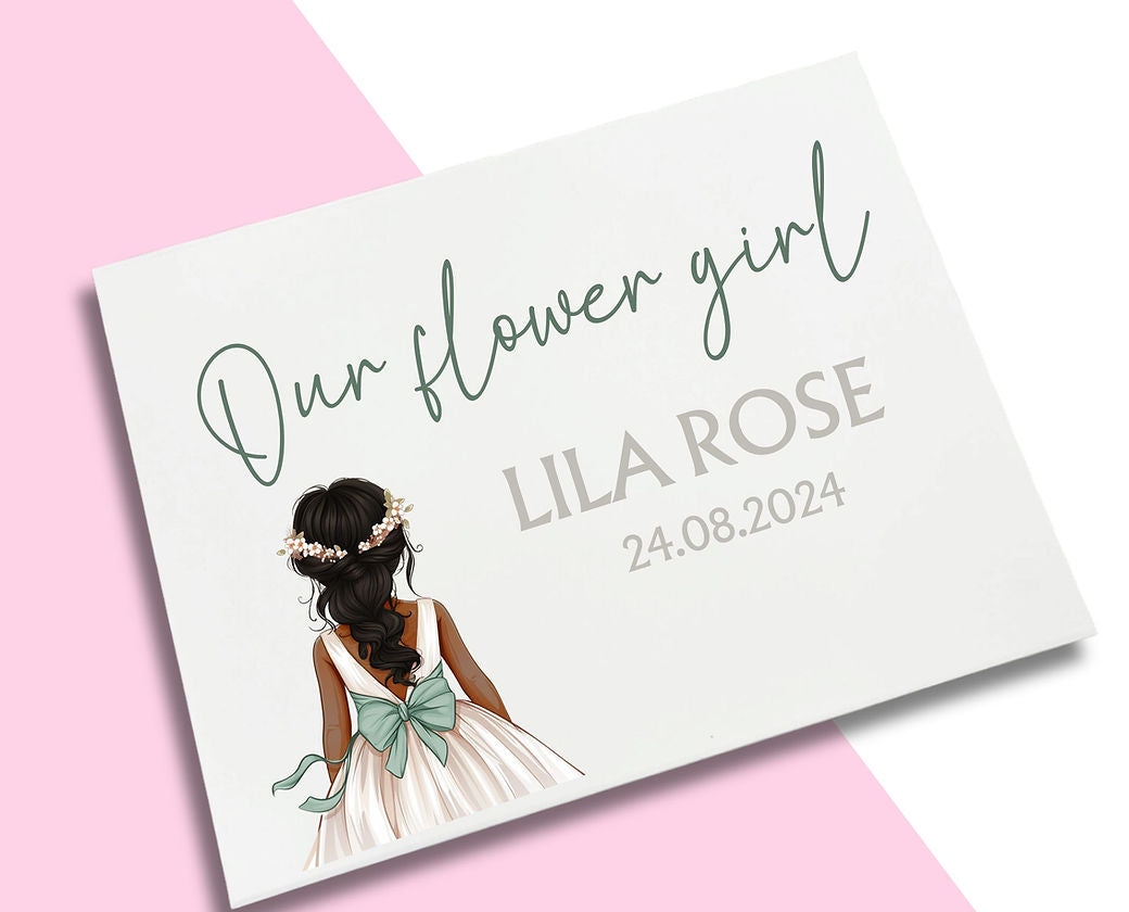 LARGE Sage Bow - Flower Girl Decal
