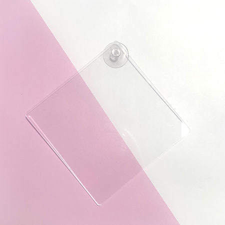 Clear Square Car Sign