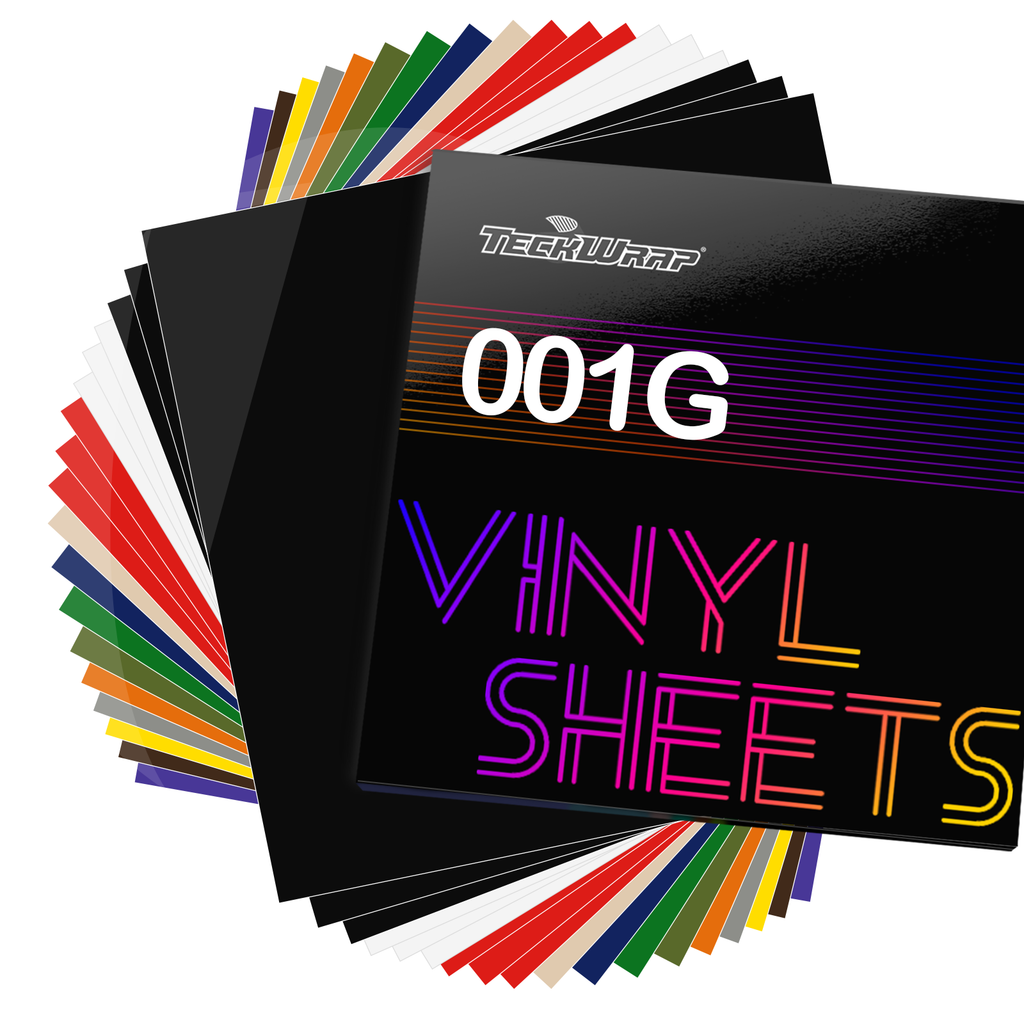 Teckwrap Glossy 001 Series Basic Colour Sheet Pack