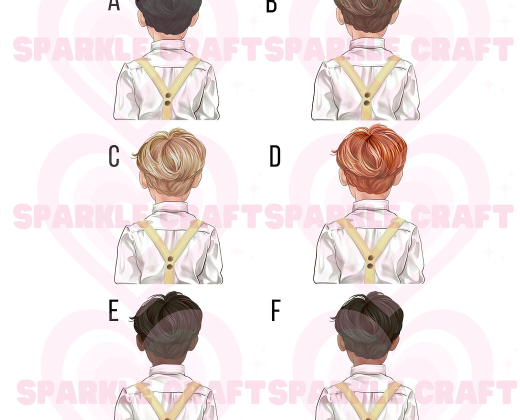 LARGE Yellow Braces - Page Boy Decal