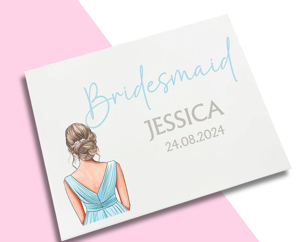 LARGE Sky Blue Dress Bridesmaid Decal