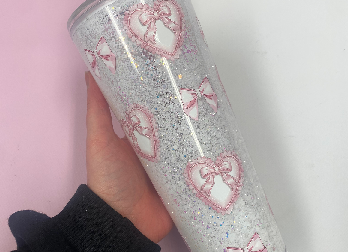 Heart & Bows Snowglobe Wrap