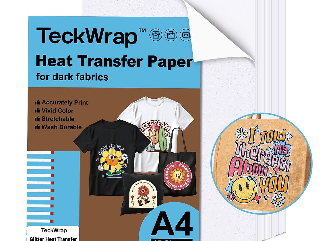 Teckwrap Inkjet Heat Transfer Paper - Glow in the Dark