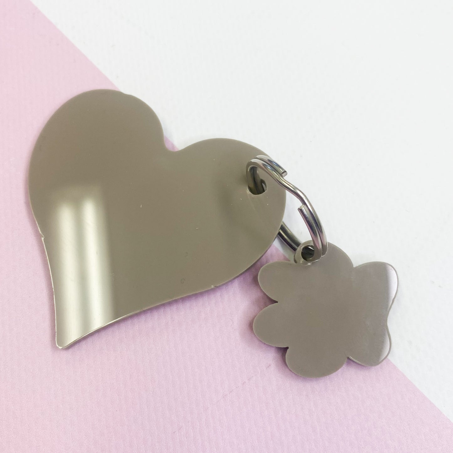 Heart Keyring - Stone