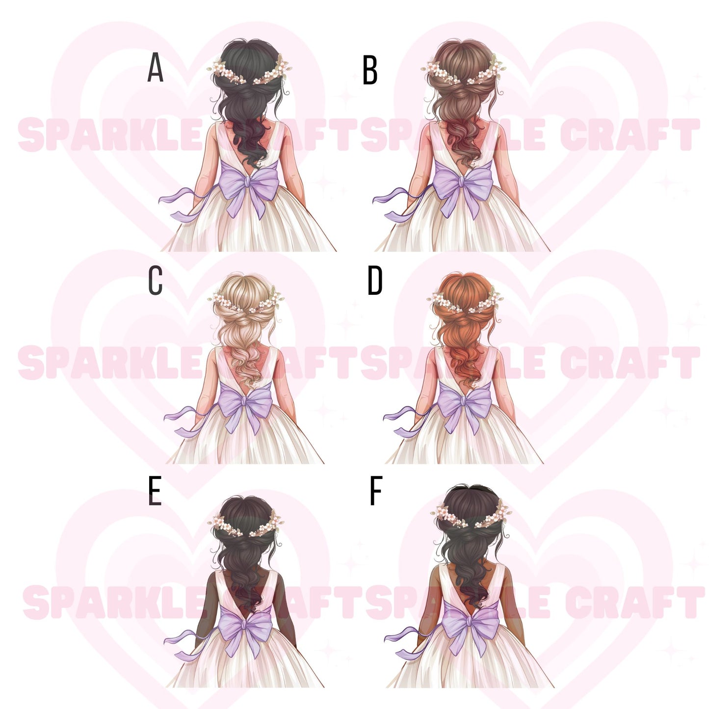 Lilac Bow - Flower Girl Decal
