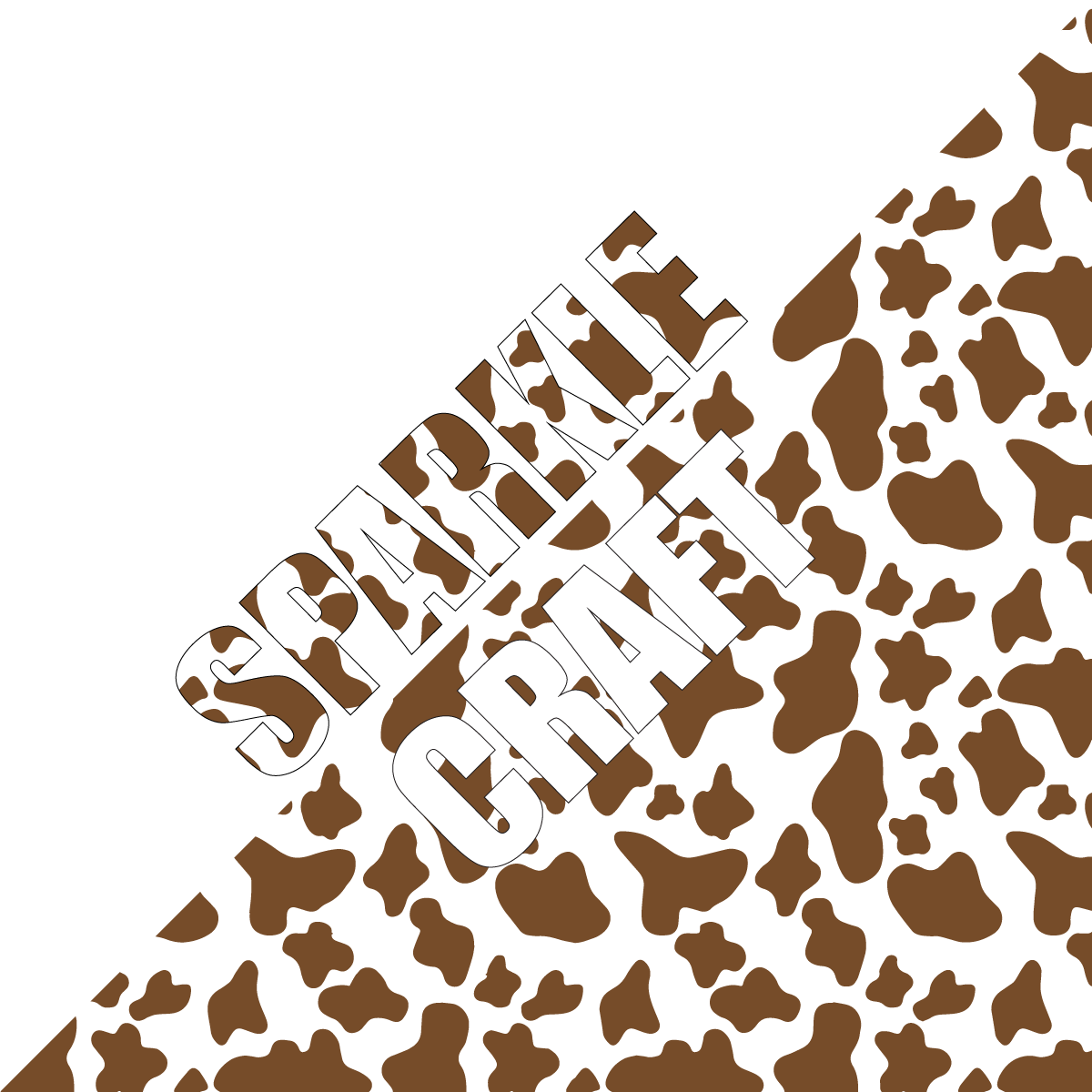 Dark Brown Cow Pattern Vinyl