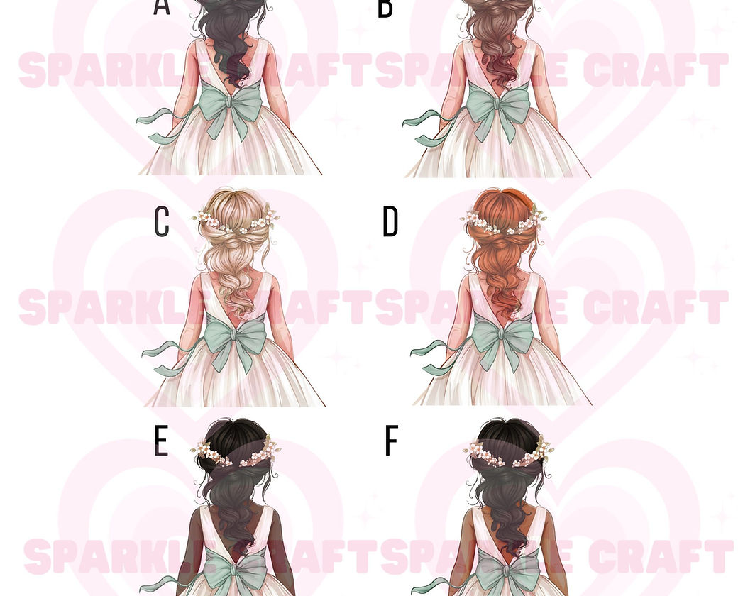 LARGE Sage Bow - Flower Girl Decal