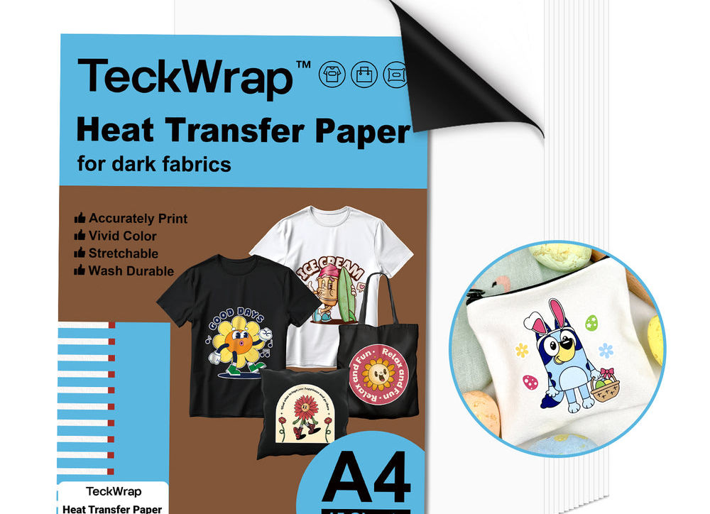 Teckwrap Inkjet Heat Transfer Paper - Dark Inkjet Heat Transfer Paper