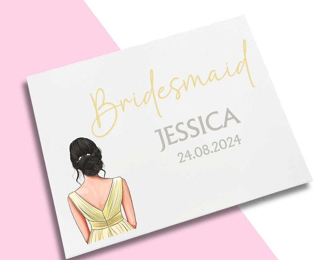 LARGE Yellow Dress Bridesmaid Decal