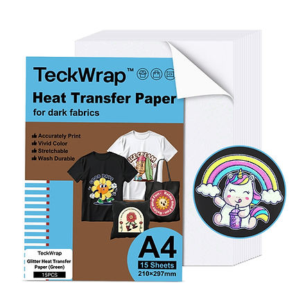 Teckwrap Inkjet Heat Transfer Paper -Glitter Green