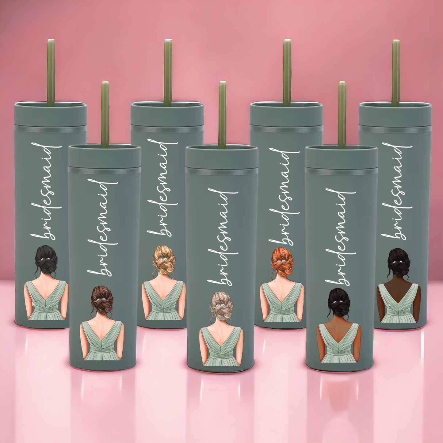 Sage Dress Bridesmaid Decal