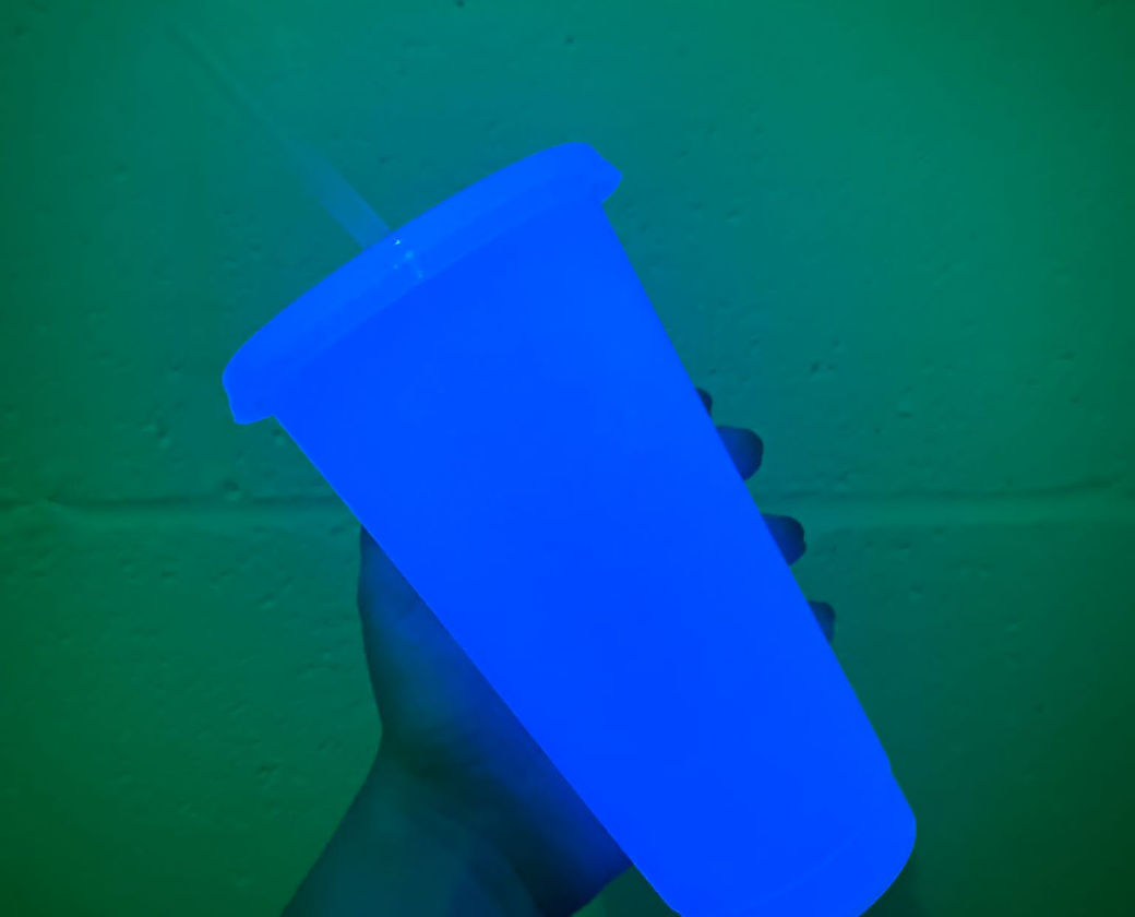 24oz Pink Glow in the Dark Cold Cup