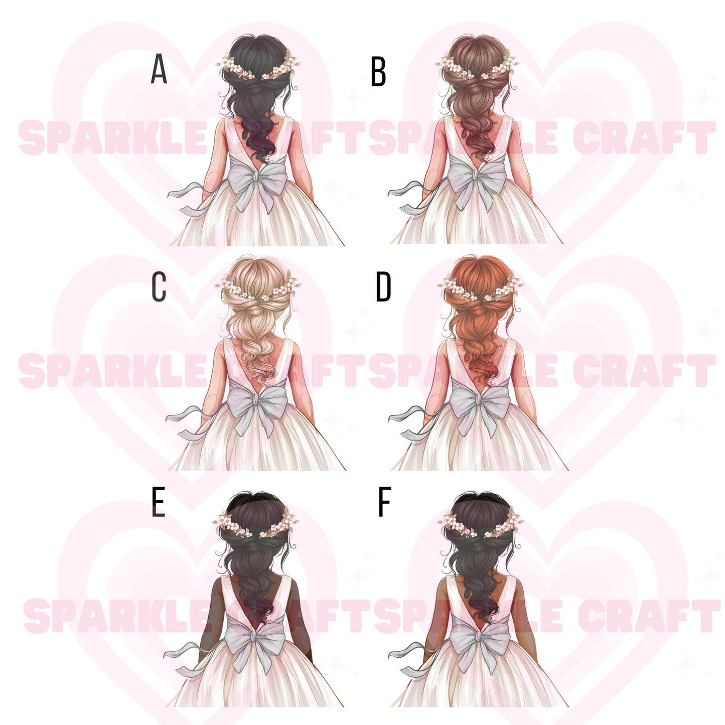 Silver Bow - Flower Girl Decal