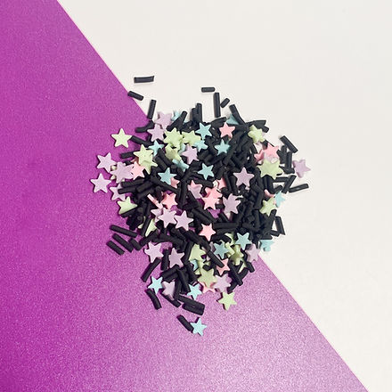Pastel Stars - Polymer Clay Slices