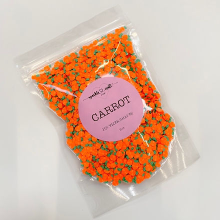 Carrot - Polymer Clay Slices