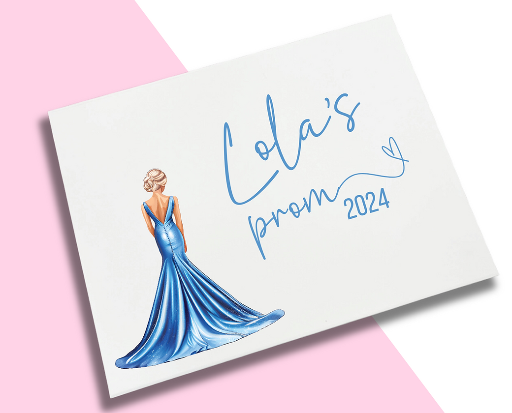 LARGE Prom Decal - Light Blue