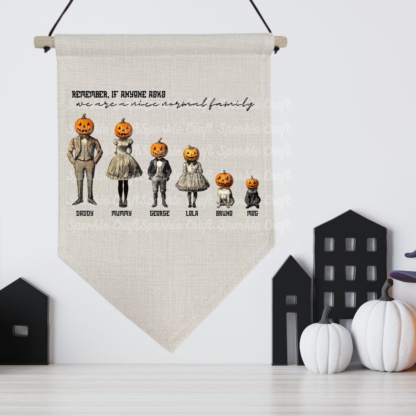 Vintage Halloween Family Digitals