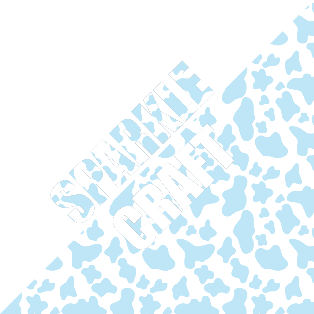 Baby Blue Cow Pattern Vinyl
