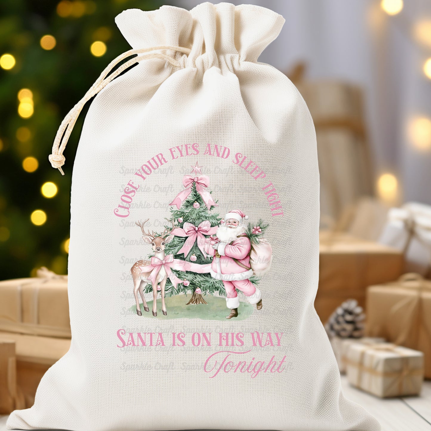 Sleep Tight Santa FOUR DESIGNS- Digital Download