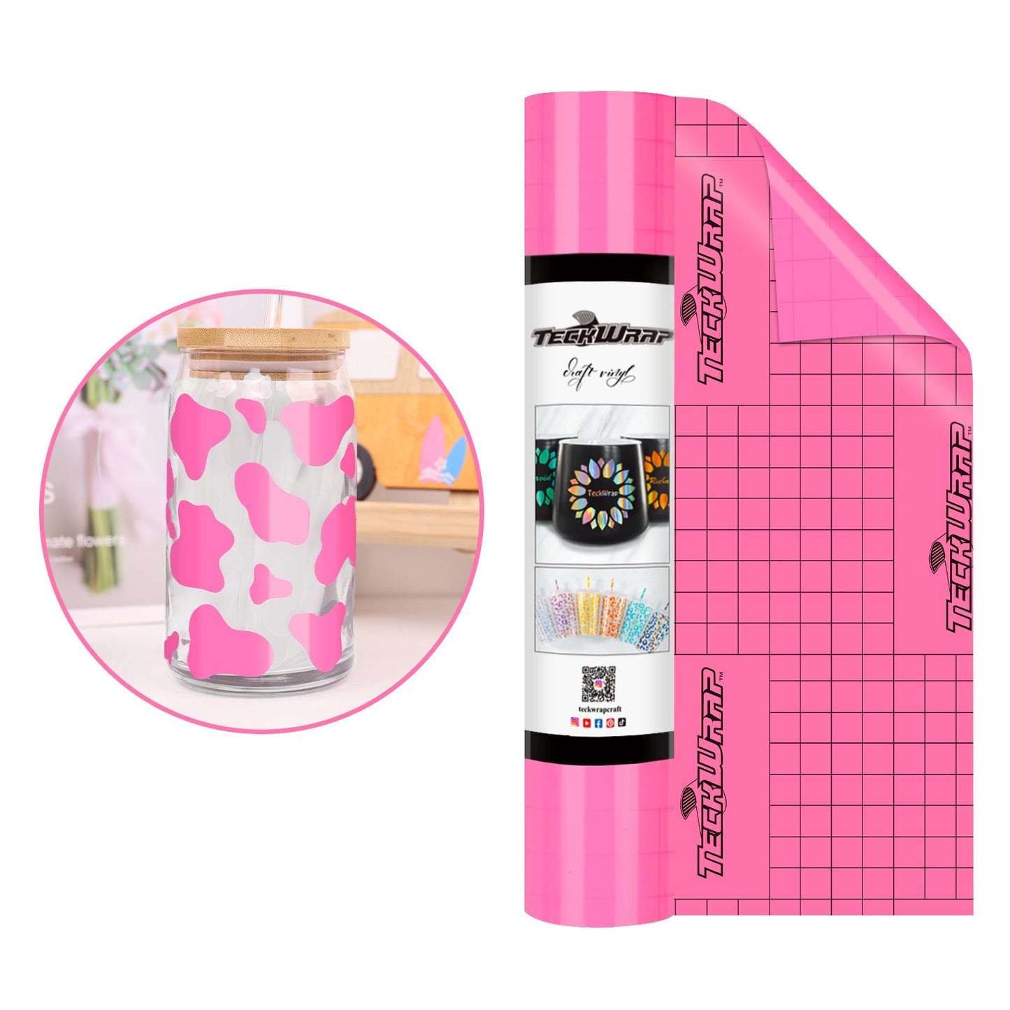 Teckwrap Eco - Glossy Neon Pink