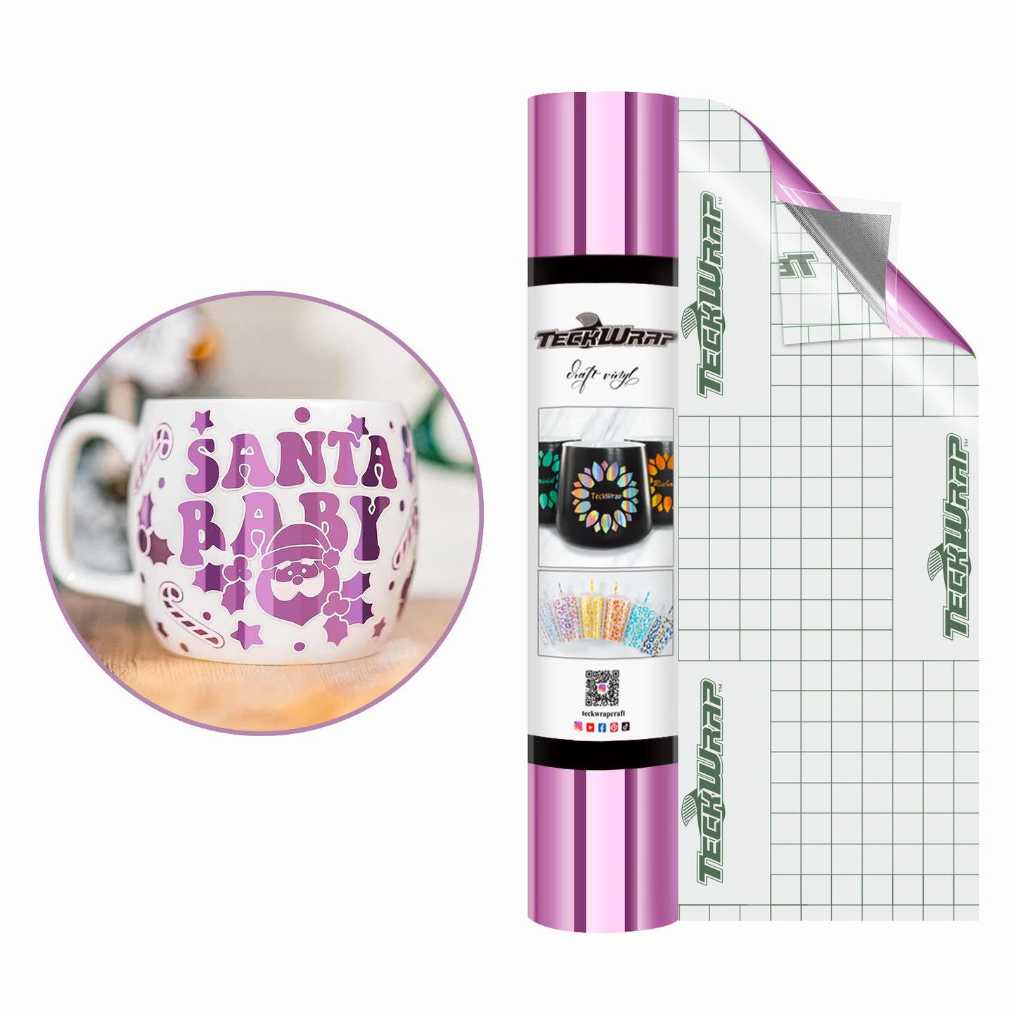 Teckwrap Bubble Free Mirror Chrome - Purple Pink