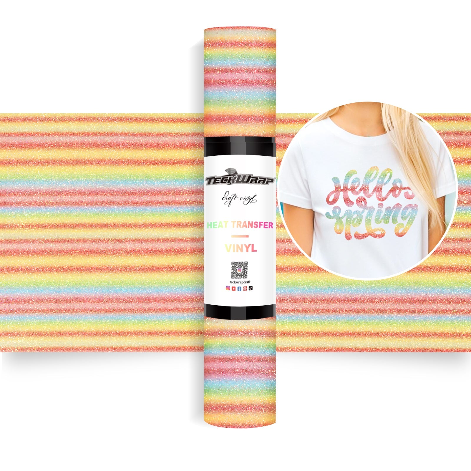 Teckwrap HTV Ombre Glitter - Jelly Candy