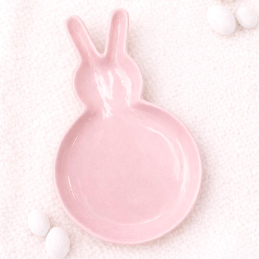 Ceramic Easter Bunny Plate