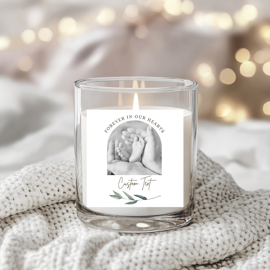 Forever In Our Hearts Arch - Candle Label