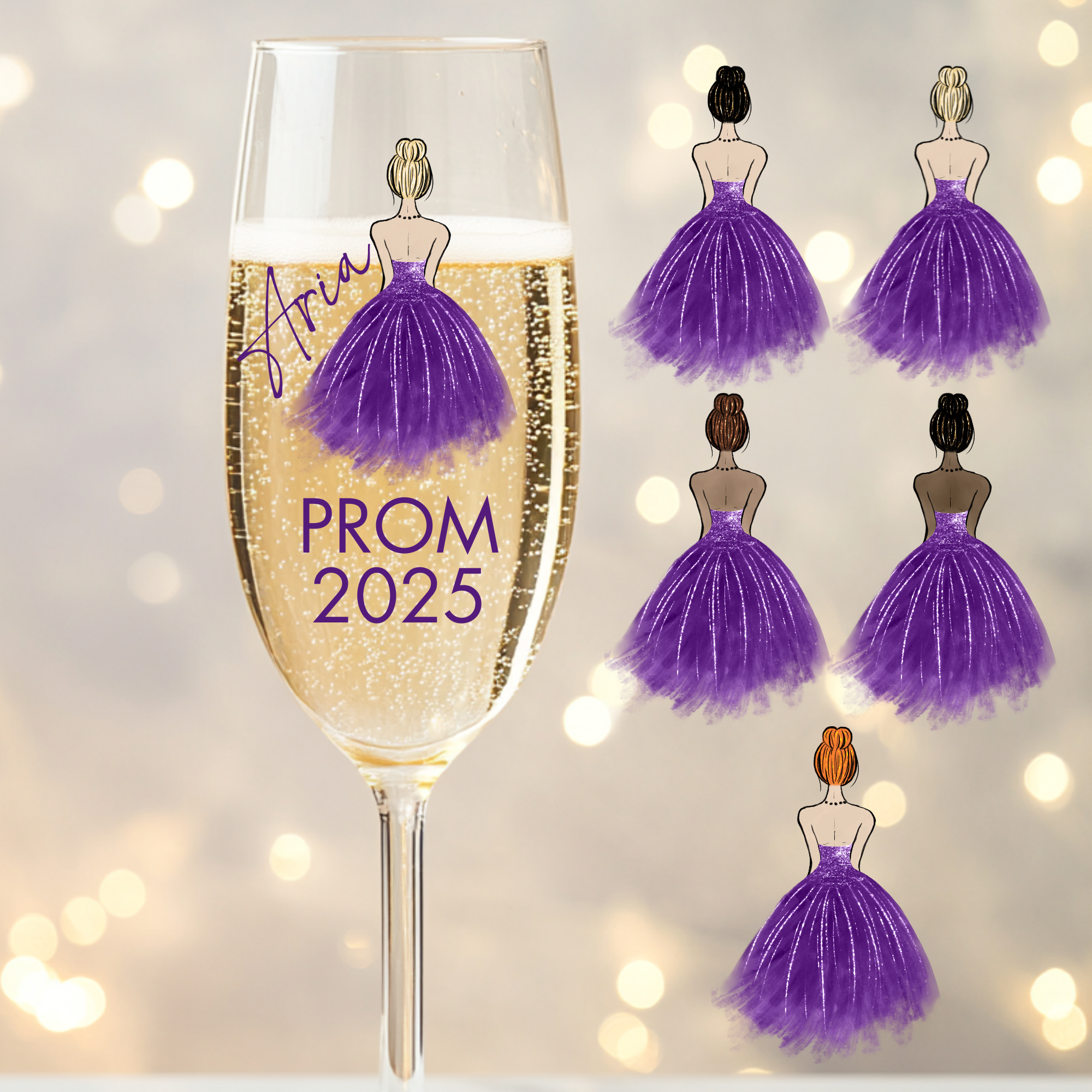 UVDTF - Prom Dress Purple