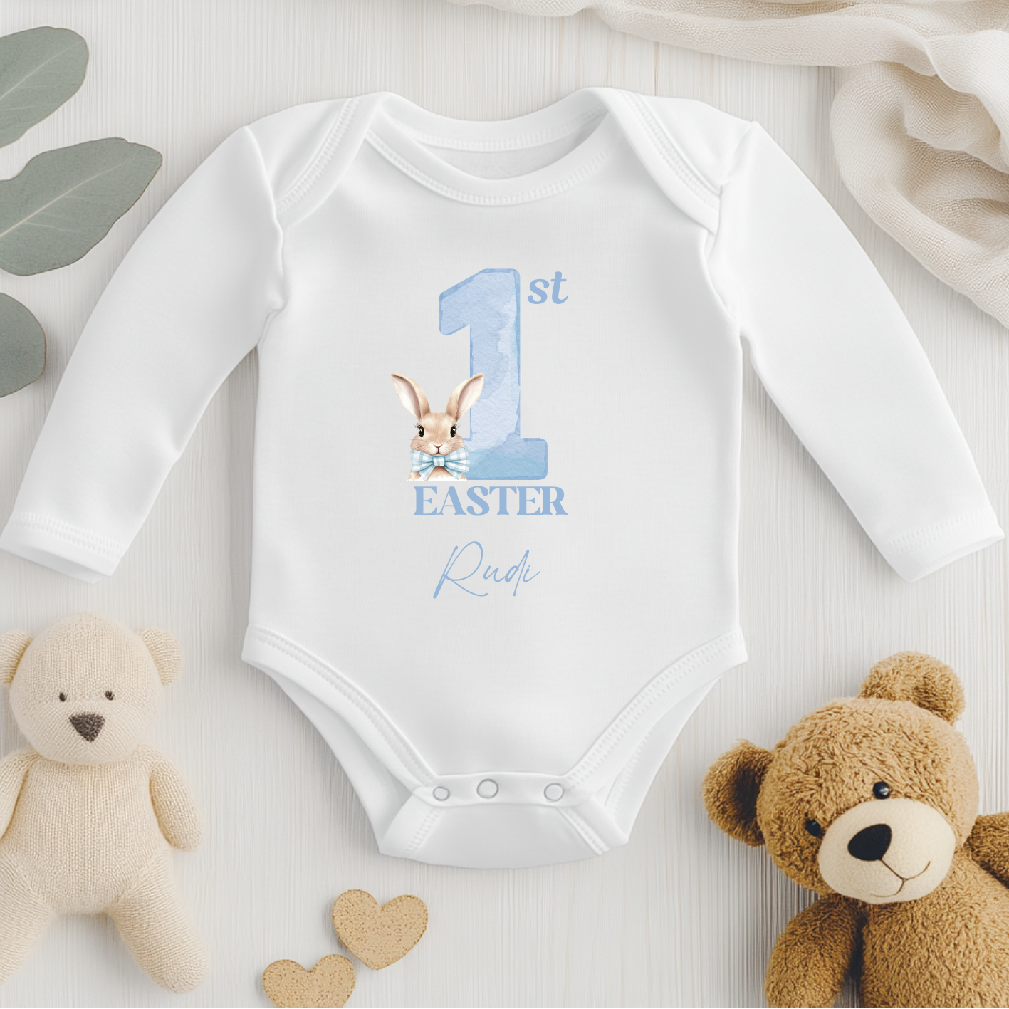 DTF Decal - First Easter Bunny Blue