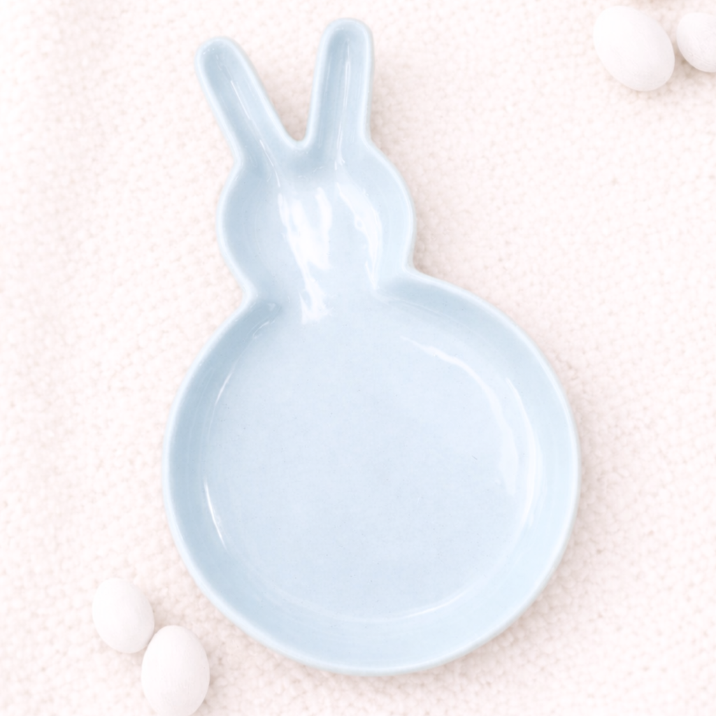 Ceramic Easter Bunny Plate