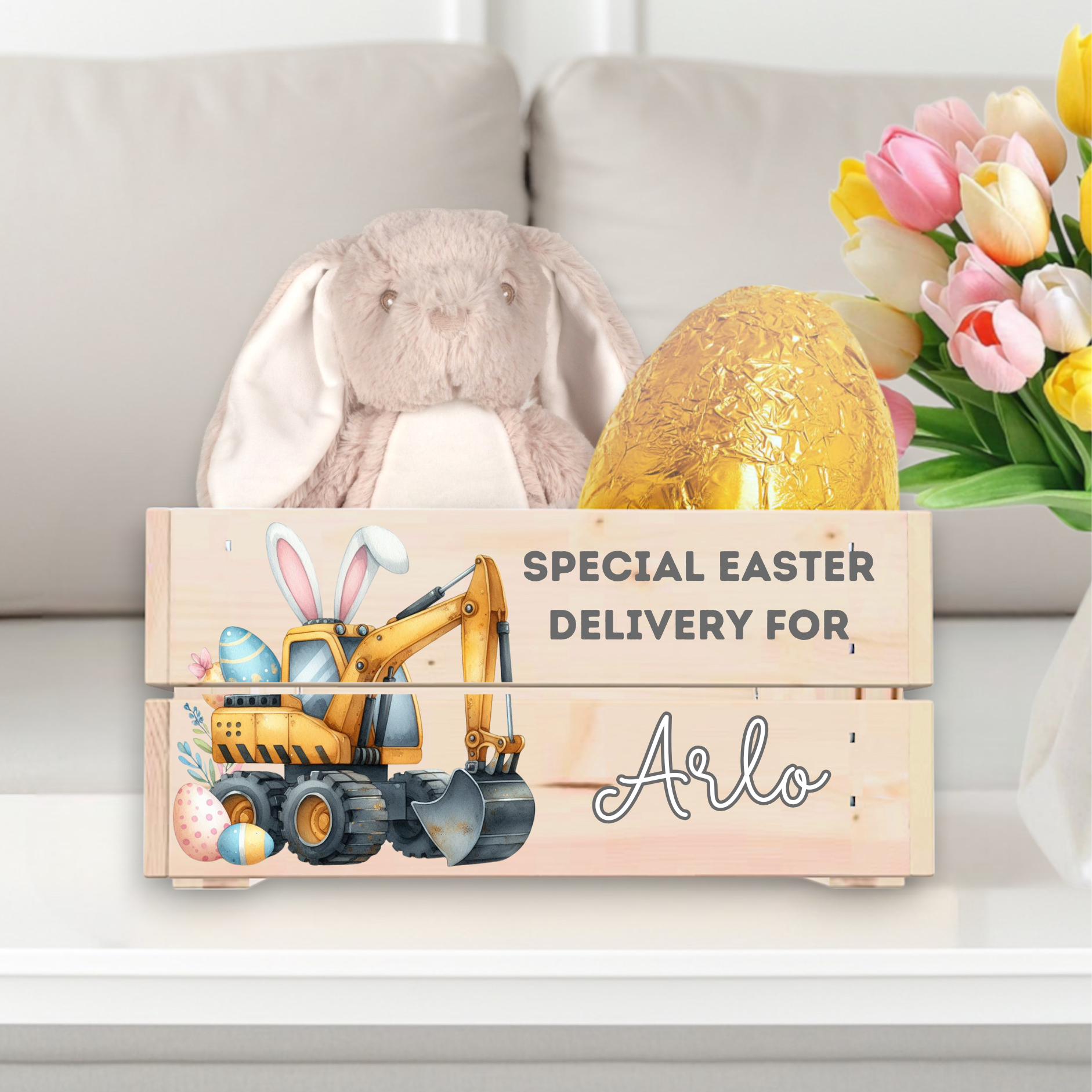 UVDTF - Easter Crate Decal Digger Bunny