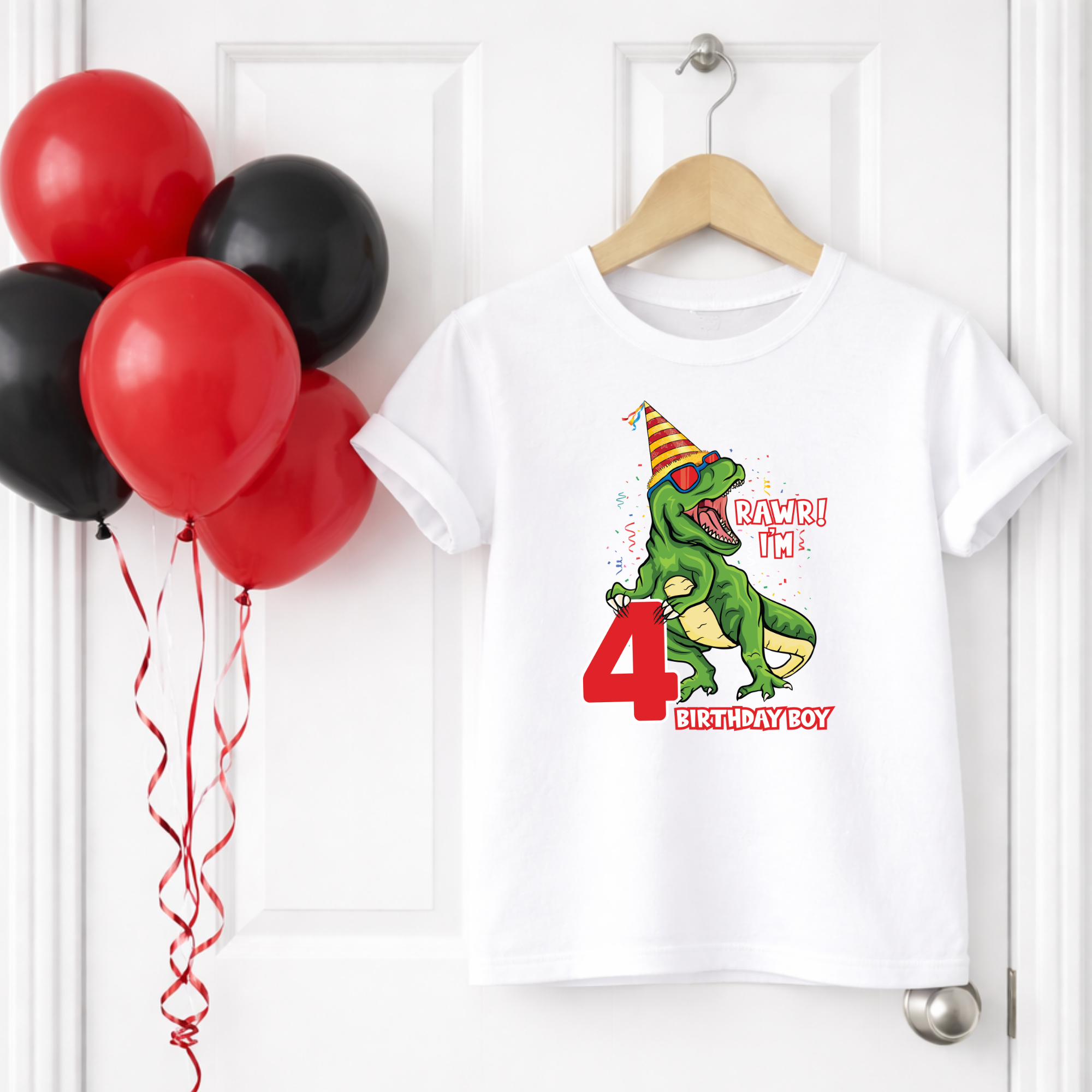 DTF - Dinosaur Birthday Designs