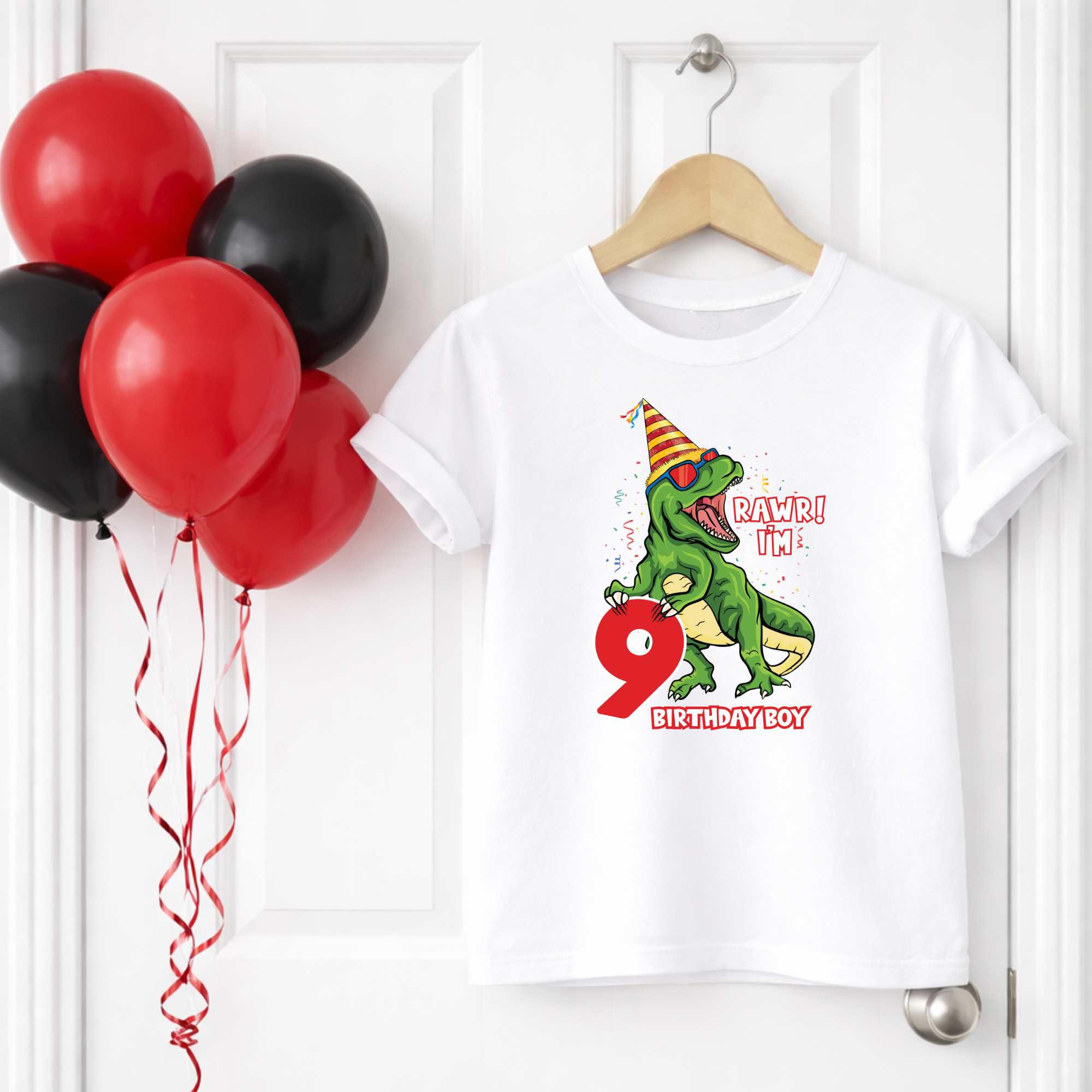 DTF - Dinosaur Birthday Designs