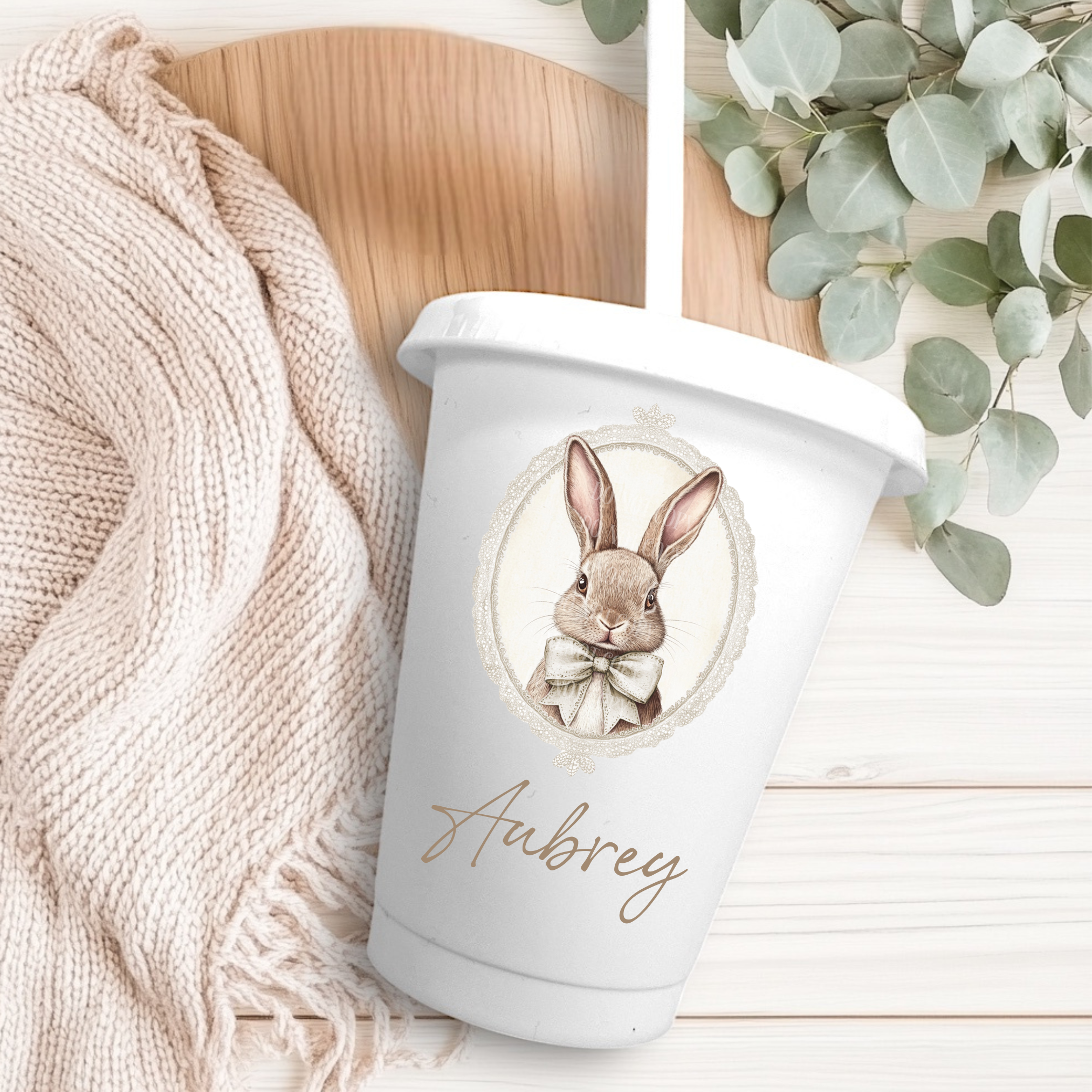 UVDTF - Vintage Beige Bunny Decal