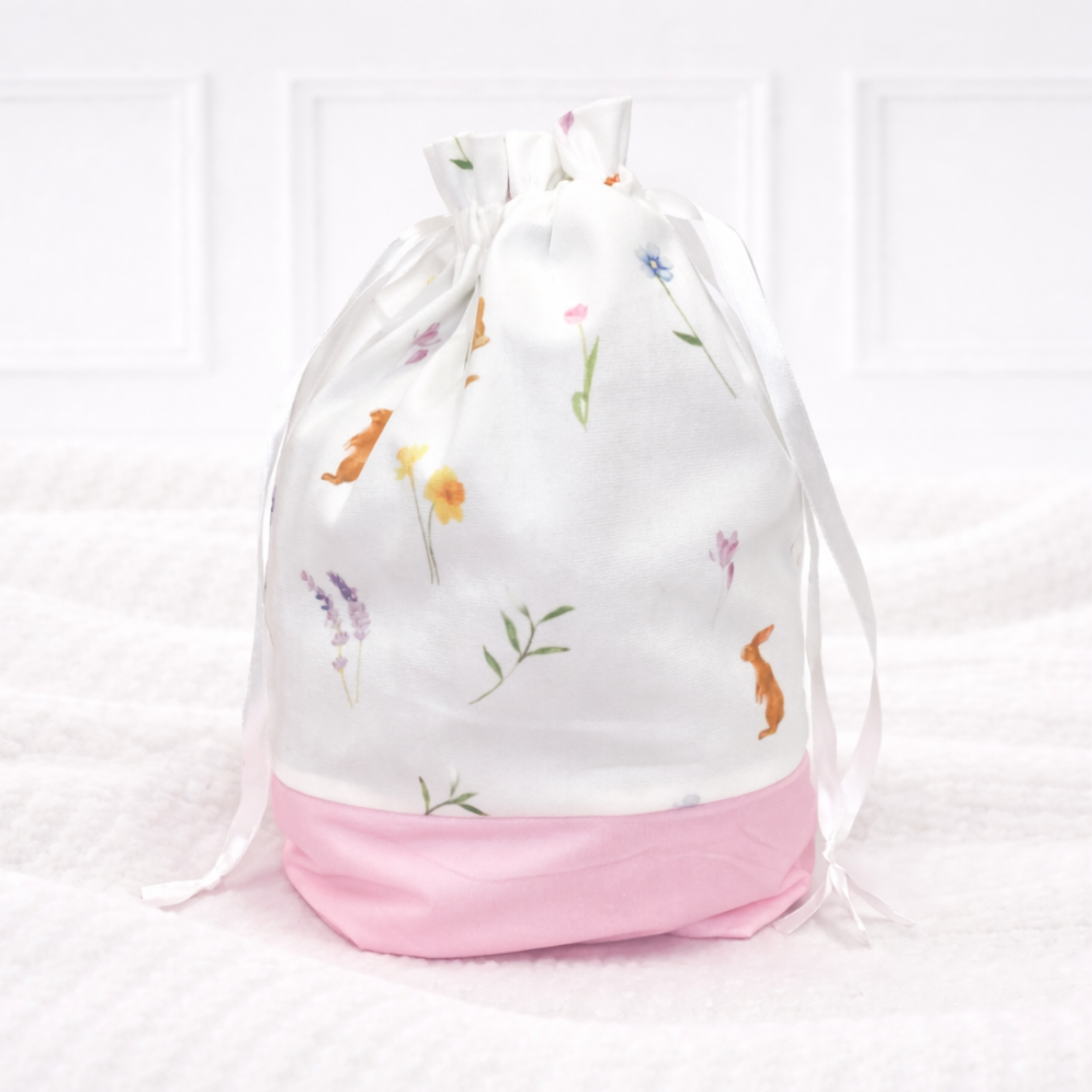 Bunny Pattern Easter Bag - Pink