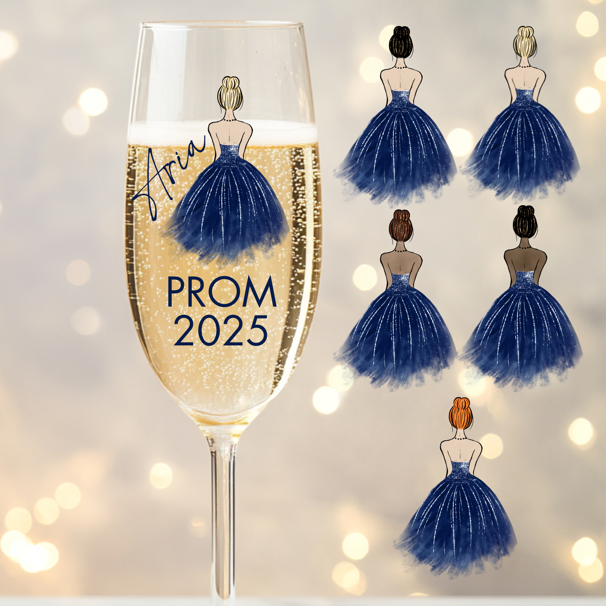 UVDTF - Prom Dress Navy